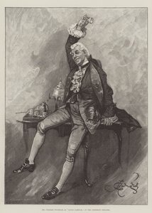 Mr Charles Wyndham come David Garrick, al Criterion Theatre da Bernard Partridge